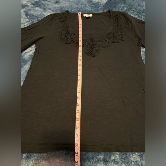 Ann Taylor LOFT T-Shirt Black Size XL - Picture 7 of 8